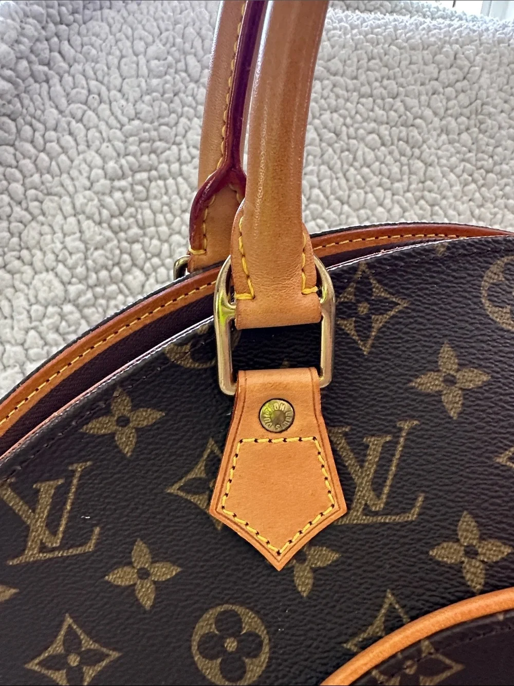 Louis Vuitton Y2K Monogram Ellipse MM top handle vintage with dust bag